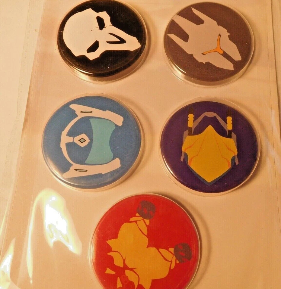 New - Overwatch Large 5 Pack Button Set + 12 Pack Small Button Set-2018 Blizzard - Image 2 of 4