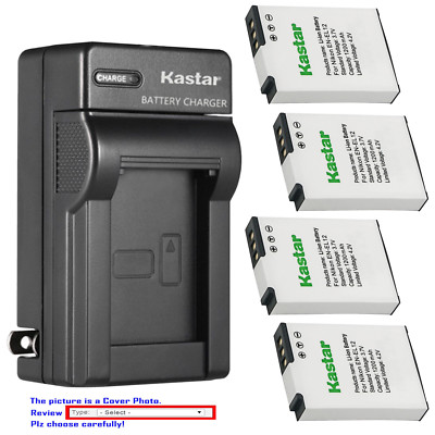 Kastar Battery Wall Charger for Nikon EN-EL12 MH-65 & Nikon Coolpix S70 Camera