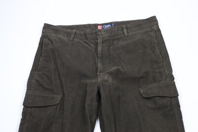 Vtg 90s Chaps Ralph Lauren Mens 36x34 Distressed Wide Leg Corduroy