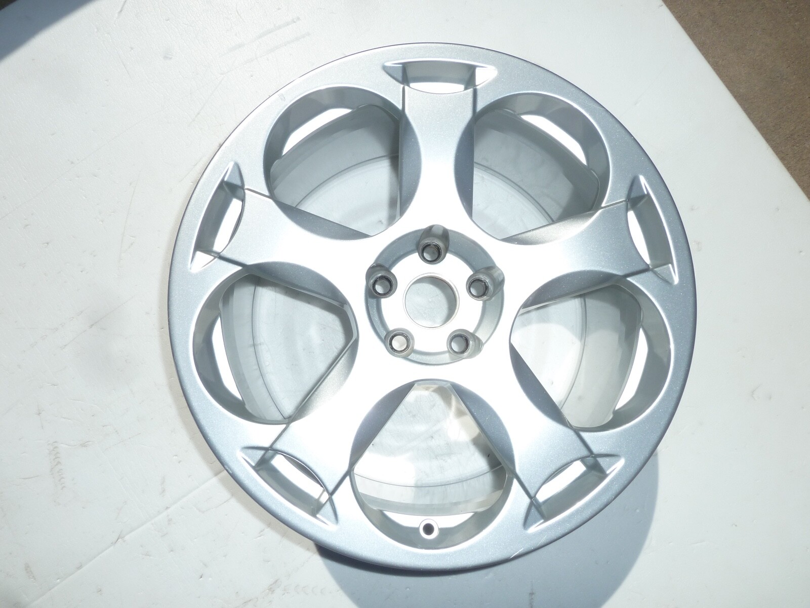04-2007 LAMBORGHINI GALLARDO CASSIOPEIA 11x19" OEM SILVER WHEEL 19" RIM REAR