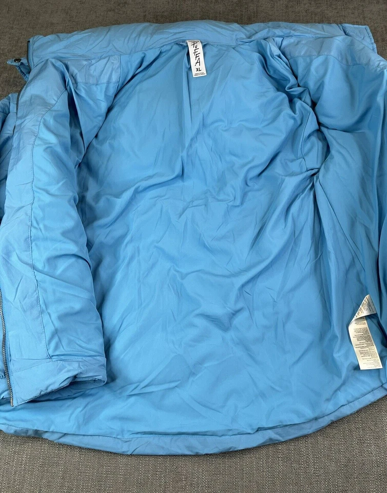 *NWT* Free People Jacket Womens (XL) Emmy Swing Puffer Coat Capri Blue $168 - Image 4 of 4