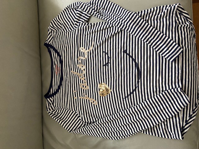 Joe Fresh girl top sweater Shirt size 10 - 12 L school party long sleeve summer