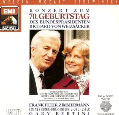 Frank Peter Zimmermann Konzert zum 79. Geburtstag des Bundespräsidenten R.. [CD]