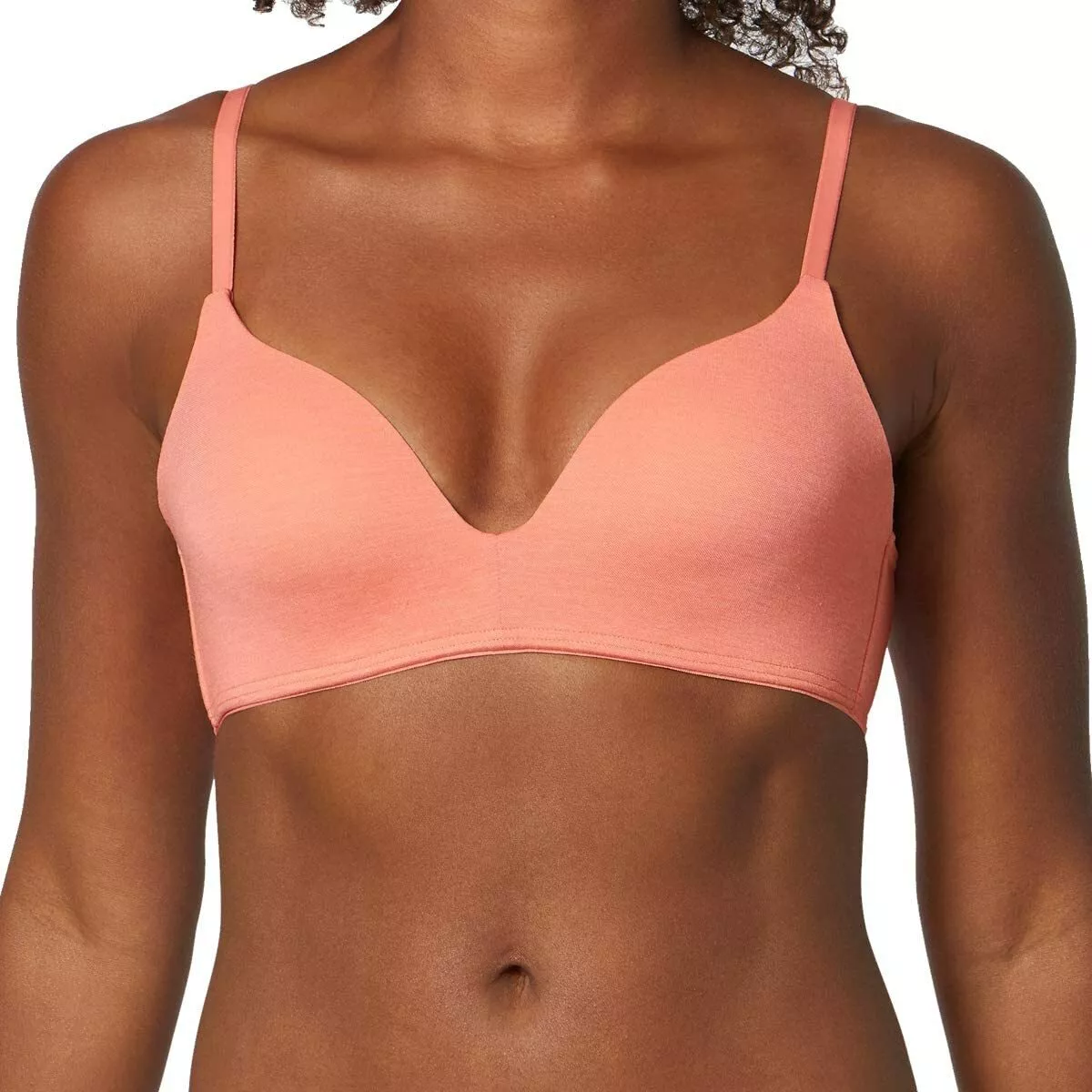 Sloggi Wow Embrace Non-wired Padded Bra Orange XS BNWT Free P&P UK