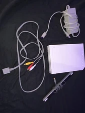 Nintendo Wii RVL-001 512 MB Home Console - White Cords Also Included