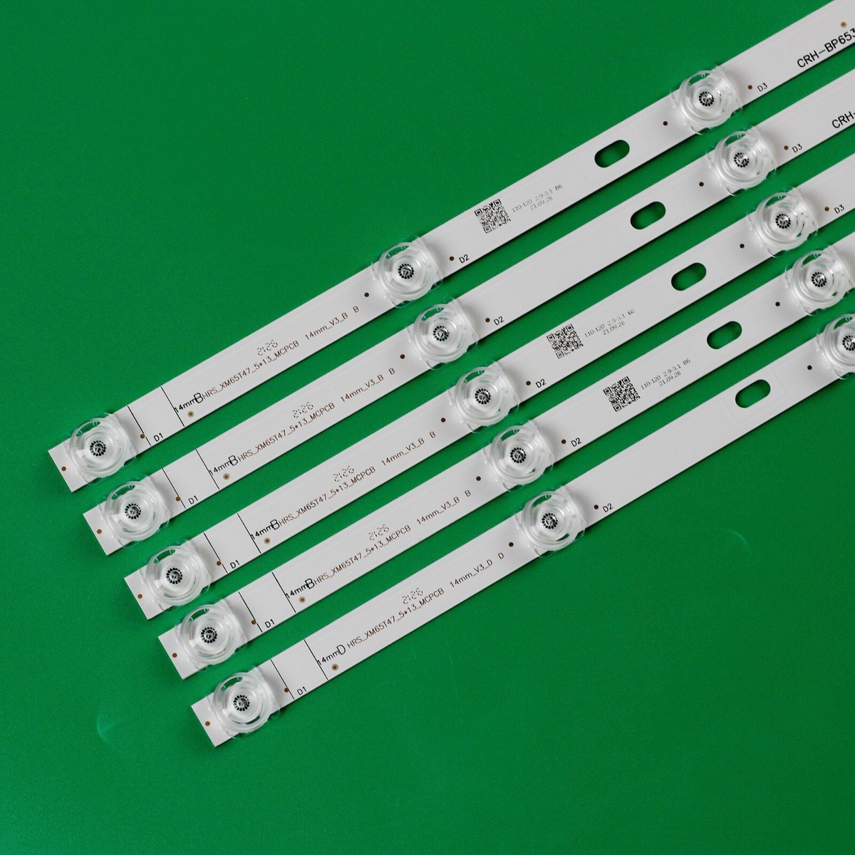 10pcs LED Backlight Strips For L65M5-5A/5S HRS_XM65T47_5*13_MCPCB