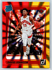 David Johnson 2021 Donruss Holo Red and Gold Laser RR #243 Toronto Raptors