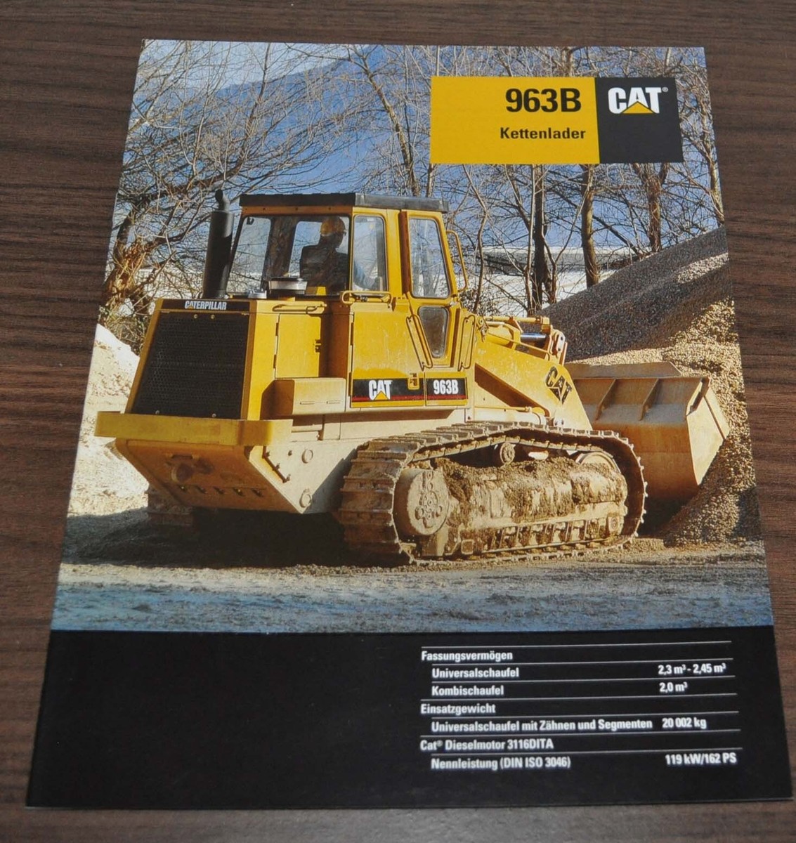 Caterpillar 963B Kettenlader Track-Type Loader Specification