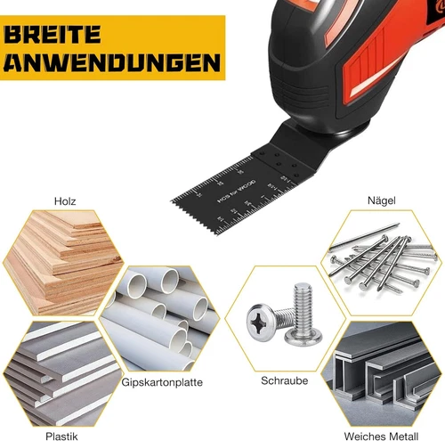 20stk Multitool Zubehör Sägeblatt-Set Metall Holz für Multimaster Makita Einhell - Bild 17 von 18