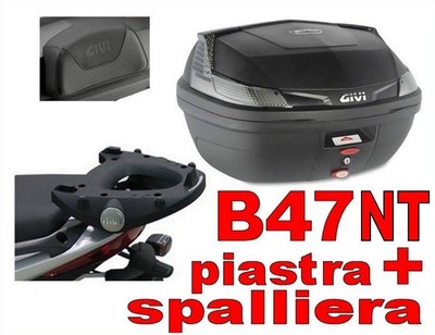 Givi B47NT + SR6705 + E131 Top Case Aprilia Scarabeo 50 Street 2009 > 2017