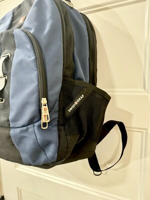 backpack laptop 17in swissgear blue black Swiss Gear Blue/Black Laptop Backpack 17