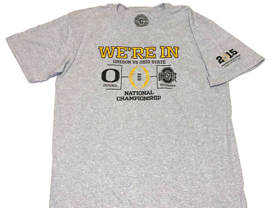 Oregon Ducks 2015 National Championship Football Game T-Shirt New! LARGE