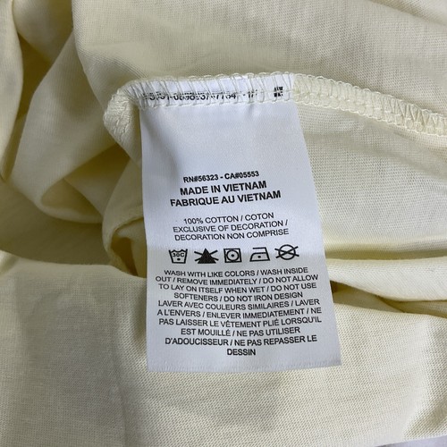 Neu Nike Cotton Heritage T-Shirt kurzärmelig Wüstenstaub gelb Damen Medium - Bild 4 von 6