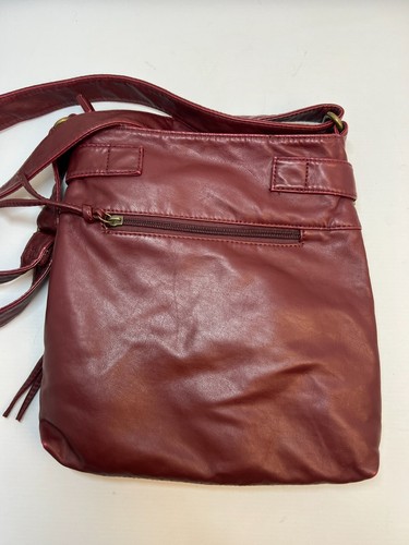 Scarleton Crossbody Bag Purse Handbag Burgundy Deep Red Faux Leather H133 - Picture 13 of 20