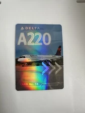 Delta Airlines Pilot Trading Collectible Card A220-300 No.56 New 