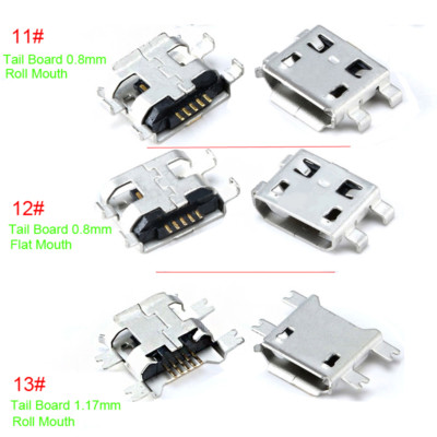 100Pcs USB Tipo B Standard Micro Port Femmina Spina Di Saldatura 5 Pin SMD SMT Jack Connettore Presa - Foto 3