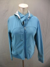 MARMOT Size M Womens Blue Full Zip Stand Collar Stretch Cuff Athletic Jacket 503
