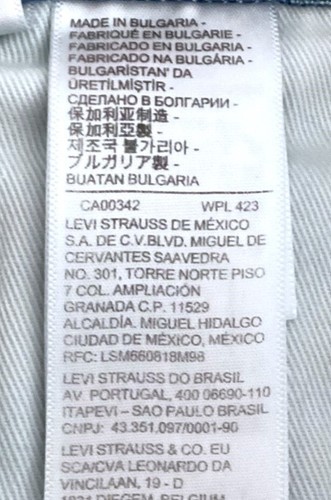 Levi's Men's 517 0237 PREMIUM BIG "E" BOOTCUT 31x30 Blue Non-Stretch NWT $98 - Picture 6 of 9