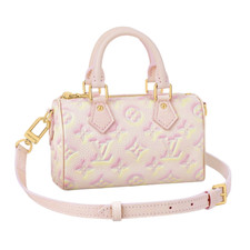 Louis Vuitton Nano Speedy Stardust Mini Monogram LV Logo Crossbody Shoulder Bag