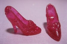 2012 Mattel Princess ARIEL THE LITTLE MERMAID Shoes PINK-Transluscent SEASHELL