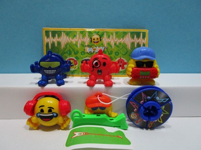 KINDER FERRERO SNACK EMOJOY SURPRISES EMOJI SERIES FULL GREEN + BPZ RARE