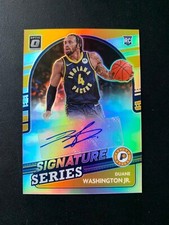 2021-22 Donruss Optic Duane Washington Jr. Signature Series Auto RC Holo Prizm