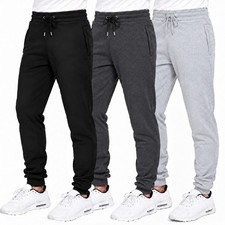 Mens Modern Fit Fleece Jogger Sweatpants Heavyweight Warm Athletic Pants S-2XL 