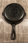 VINTAGE GRISWOLD 709  CAST IRON NO. 3 SKILLET WITH DUAL SPOUTS ERIE PA 7"