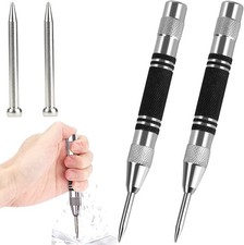 2 Pack CTDMJ Spring Loaded Adjustable Positioning Punch Drilling Holes 5 Inches