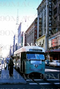 LAMTA. PCC CAR 3001. Los Angeles (CA). Original Slide 1962.