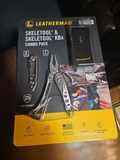 New Leatherman Skeletool & Skeletool KBx Multi Tool Combo Pack with Nylon Sheath