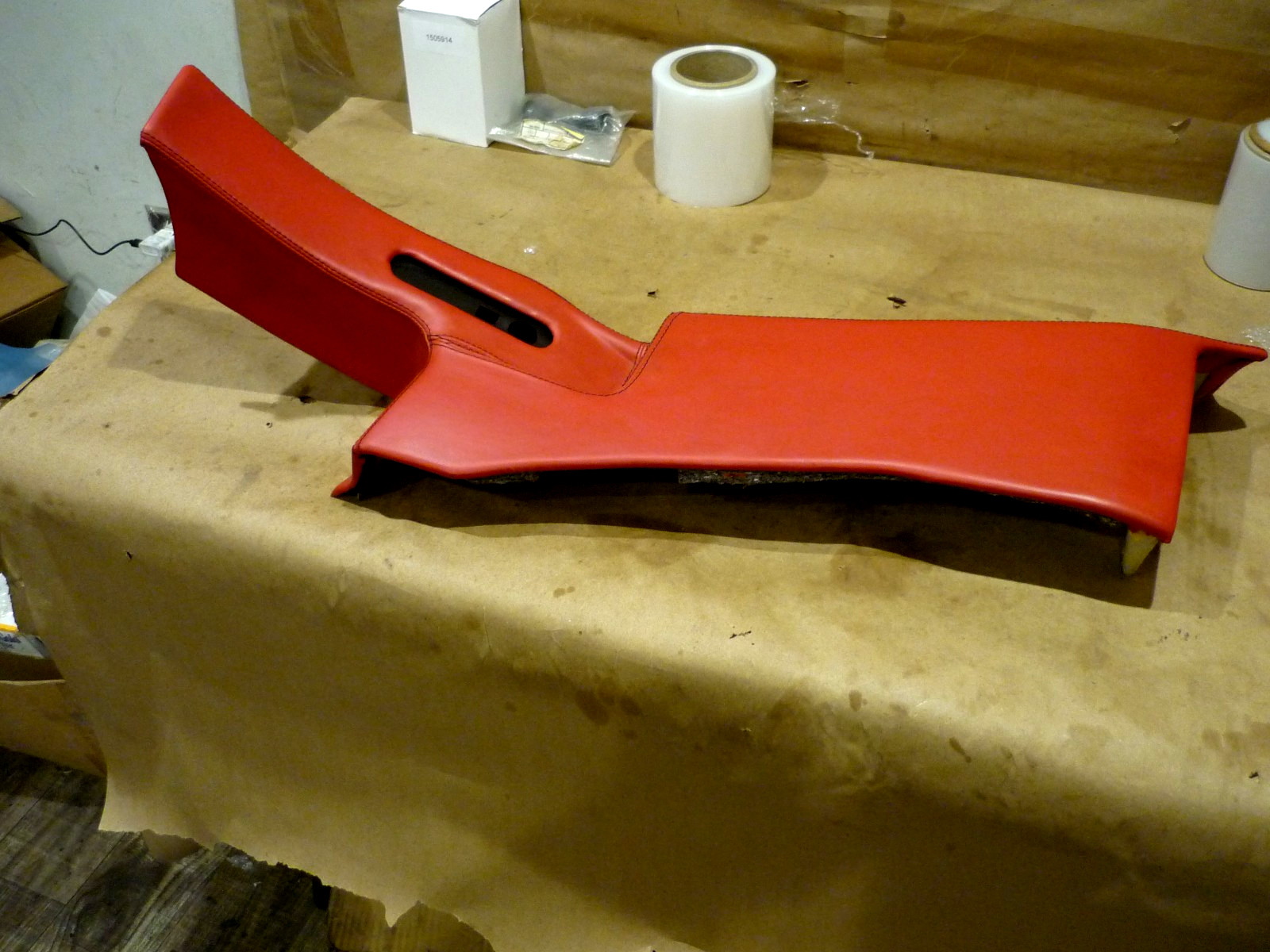 Ferrari 360 - LH Left Central Pillar Moulding Trim -RED- P/N 65869801