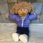 Vntg 1984  Coleco Cabbage Patch Kids Brown Hair Pacifier Doll dimples