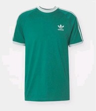 Men-Med Adidas Originals 3 Stripes Green/White California Trefoil Tee FM3771