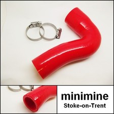 Classic Mini Red Silicone Radiator Top Hose Inc. Clips For Hif44 Carb Grh1140