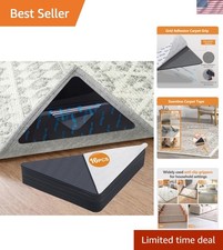 16 Pcs Rug Tape,Anti Slip Rug Pads Grippers for Hardwood Floors and Tiles,No ...
