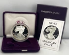 1986-S American Silver Eagle 1 oz Fine Bullion Proof Coin Set ~ Box and COA