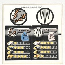 LEGO STICKER SHEET 4579 Ice Ramp Racers Decals Stickers Racers Xalax