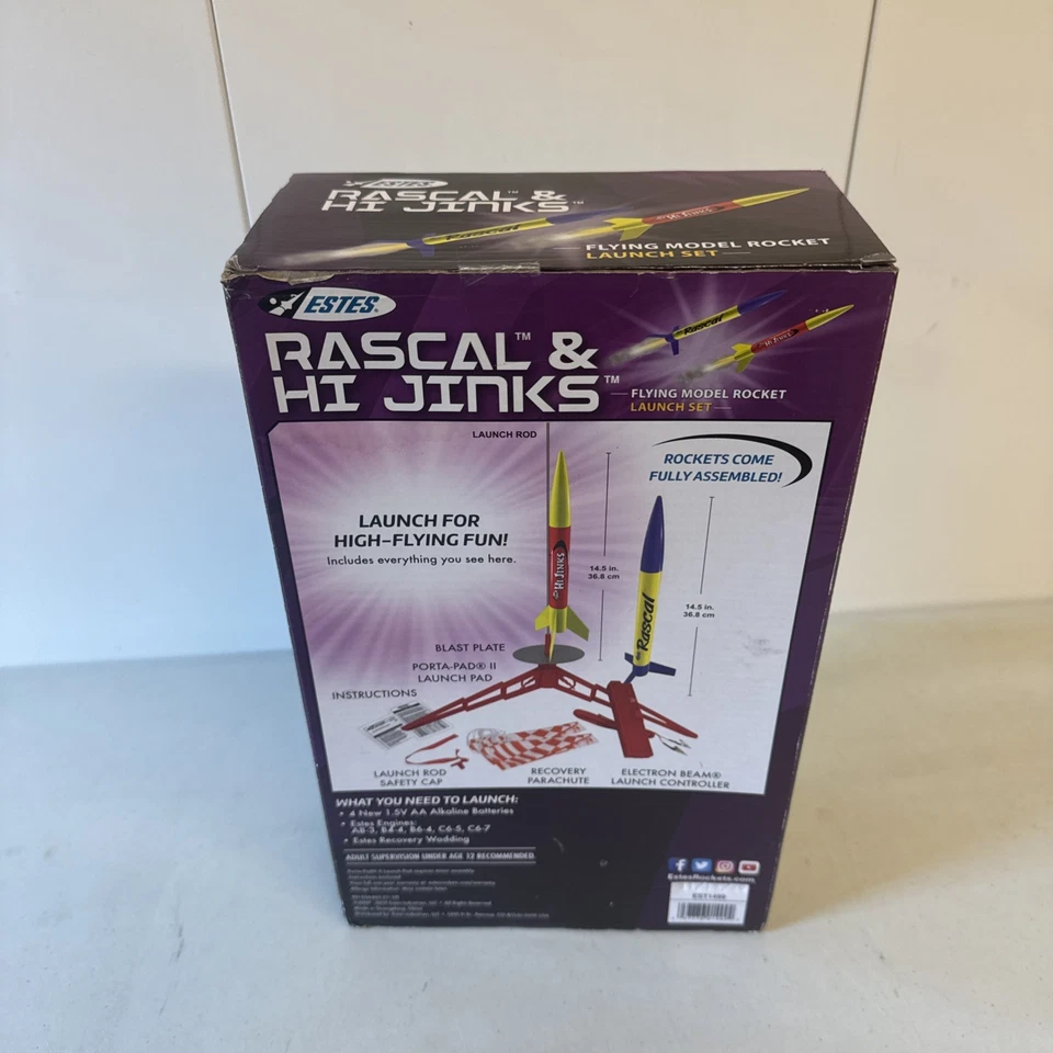 Estes ☆ Rascal & Hi Jinks ☆ Beginner Model Rocket Launch Set - Image 3 of 4