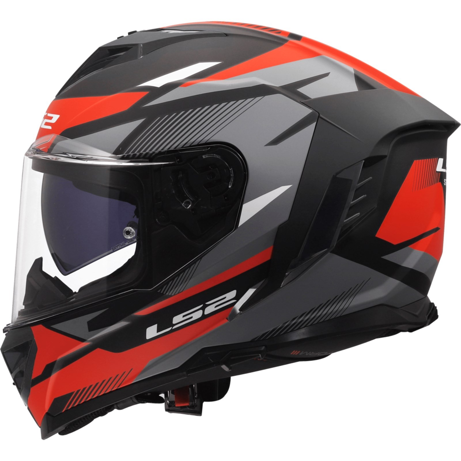 Ls2 Men's Black/Red Ff818 Storm Iii Komai Helmet - Image 2
