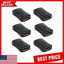 6pcs HDMI Female Coupler Adapter Pack - Gold Plated for Top Performance