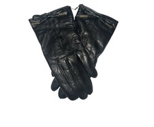 Coach Women's Leather Gloves 83865, Leather Gloves, Bows  Charms Black 6.5