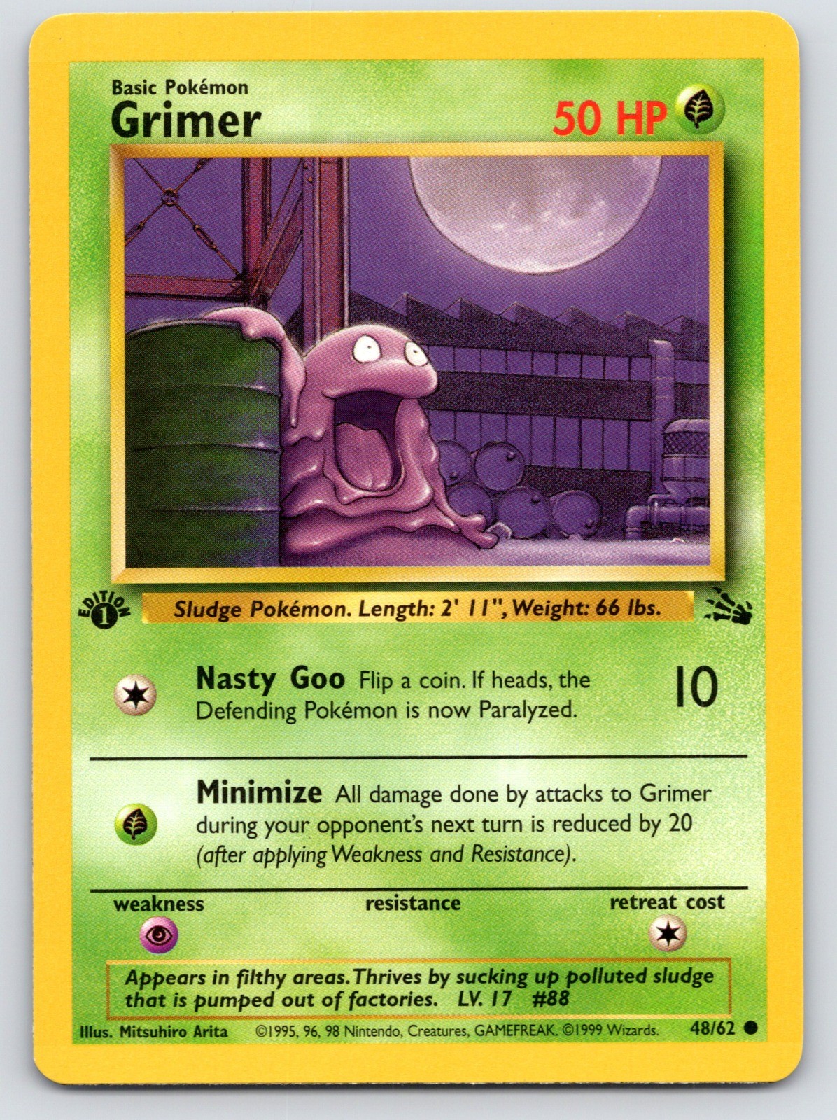 Grimer 1st Edition Common Fossil 48/62