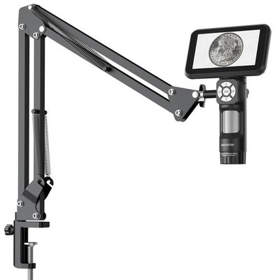 Andonstar AD115-Arm 5 inch LCD Digital Microscope with Flex Boom Arm Black