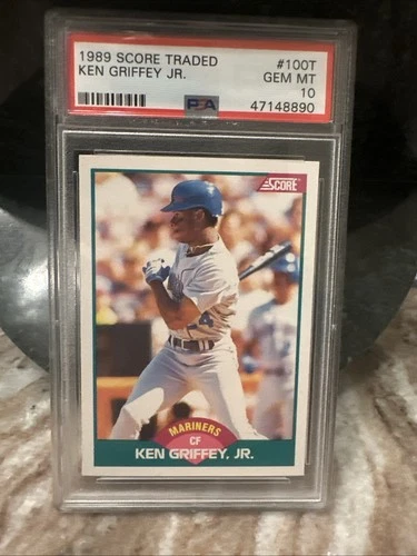 Ken Griffey Jr Rookie Card 1989 Score Traded PSA 10