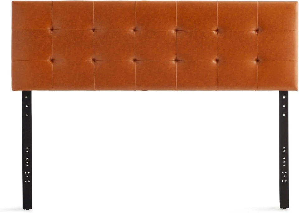 Edenbrook Hawthorne Faux Leather Headboard-Modern-Adjustable Height, Queen - Image 2 of 4