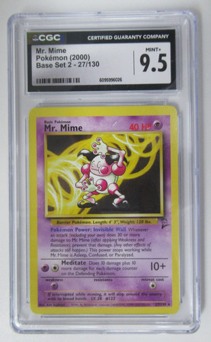 Mr. Mime graded CGC 9.5 for sale on eBay