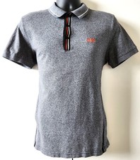 EUC - Hugo Boss Men's Heather Gray Short Sleeve Polo Shirt Size Large