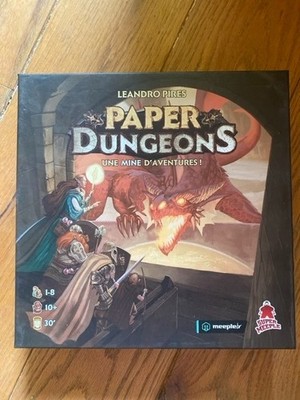 PAPER DUNGEONS - Great Family Game Super Meeple - New Condition Unplayed