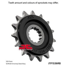 16T JT Front Rubber Sprocket JTF1536.16RB / 16 Tooth
